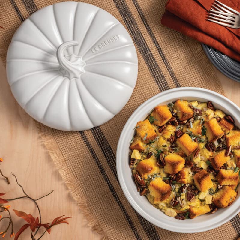 Stoneware Figural Pumpkin Baker with Lid (Meringue)