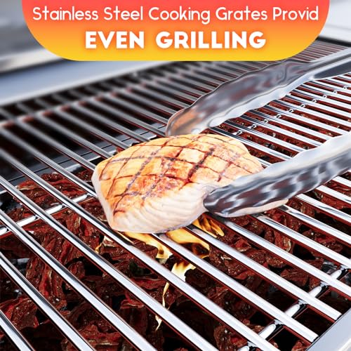 19.5" x 25.8'' Stainless Steel Cooking Grill Grates for Weber (19.5''D x 25.5''W)