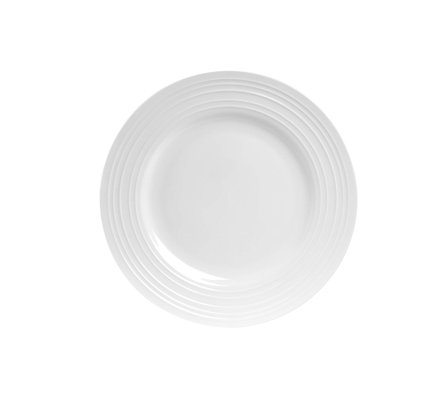 Bone China Round Swirl Design 32 Piece Dinnerware Set (Swirl - White / 32 Piece Service for 8)