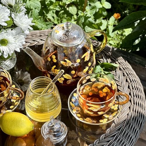 Heat Resistant Glass Teapot with Infuser (Honey Bee)