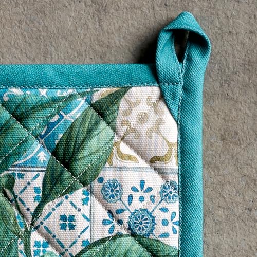 Pot Holders 100% Cotton Potholders (010 - Agrume / 8" x 8" (Pot Holder Pack of 1))