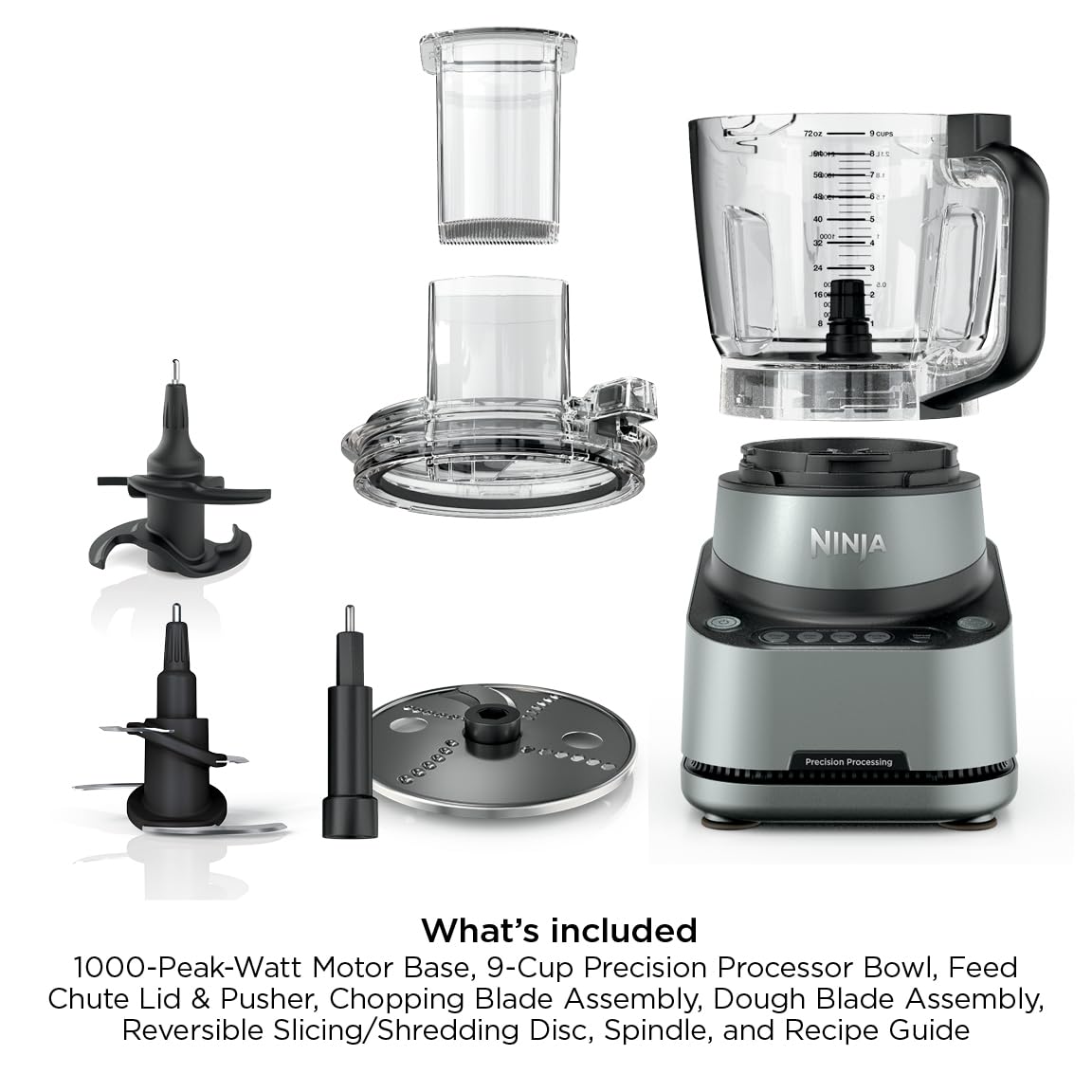 PrecisionPro Food Processor & Dough Mixer (Silver)