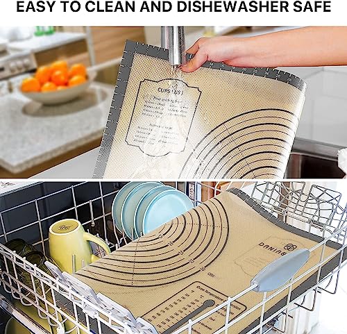 26"x16" Extra Thick Silicone Baking Mat for Pastry and Bread