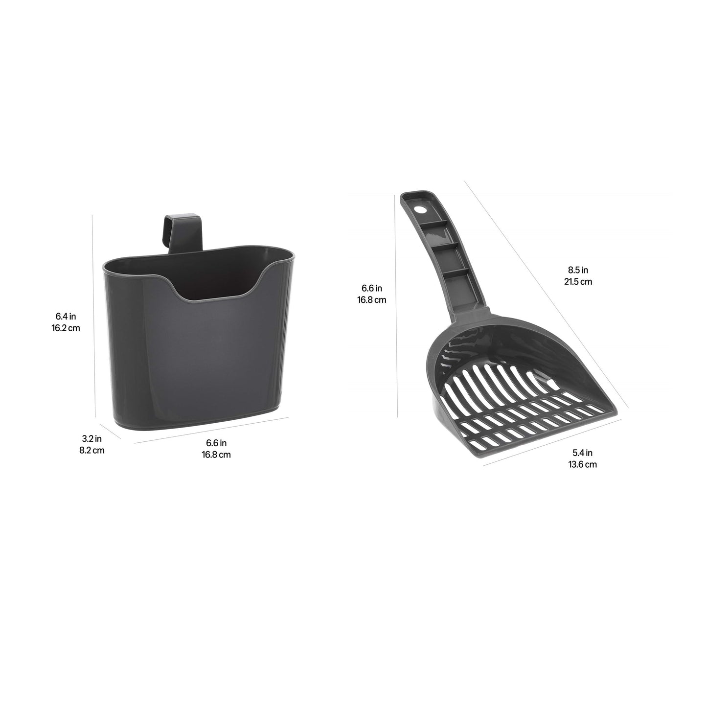 Durable Cat Litter Scoop with Holder