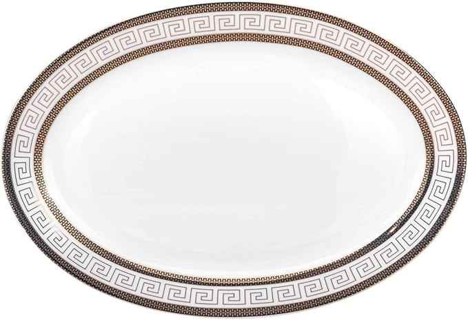 Euro Porcelain 57-pc Banquet Dinnerware Set, Luxury Tableware Dining Service for 8