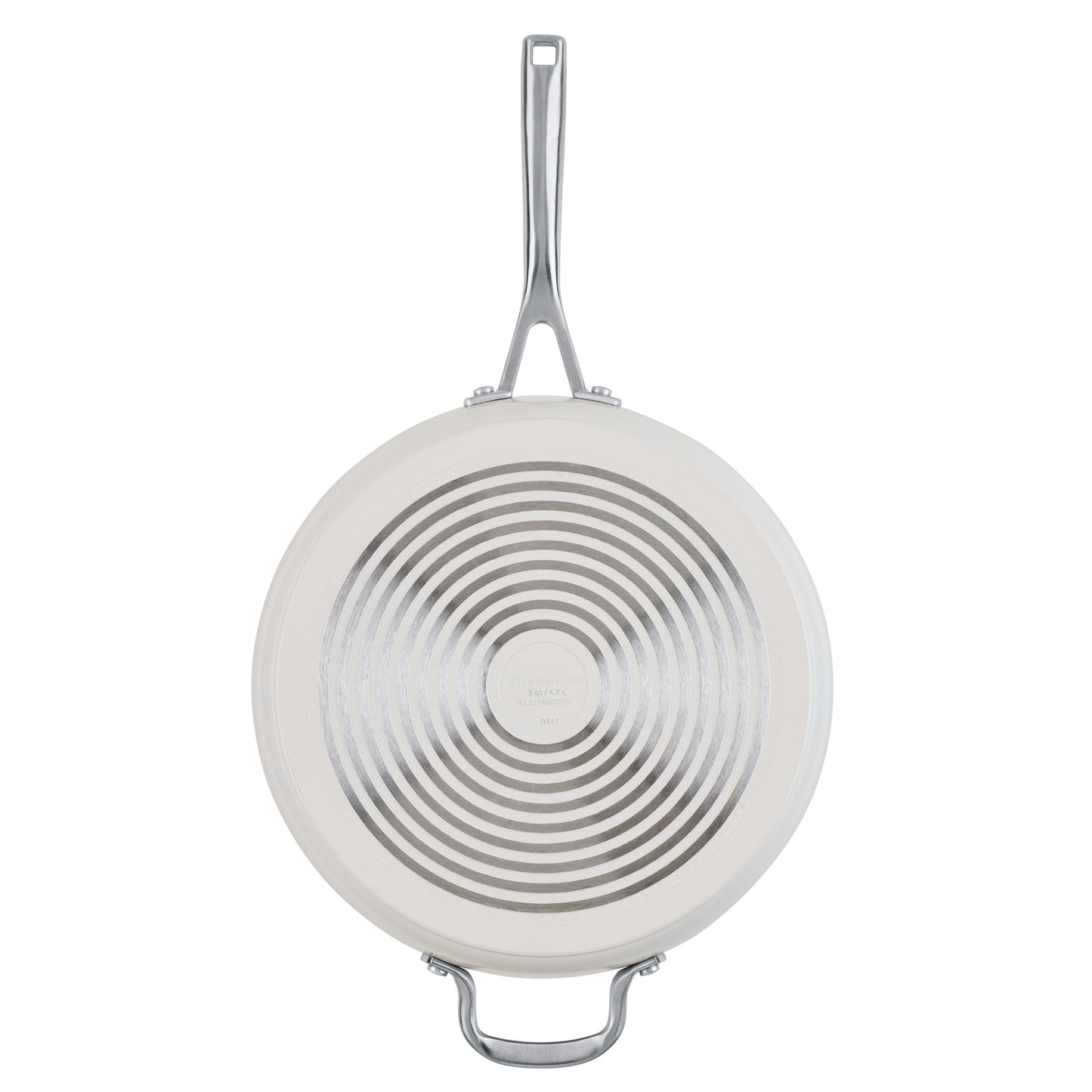 Hard Anodized Ceramic Saute Pan with Lid (Porcelain / 5-Quart)