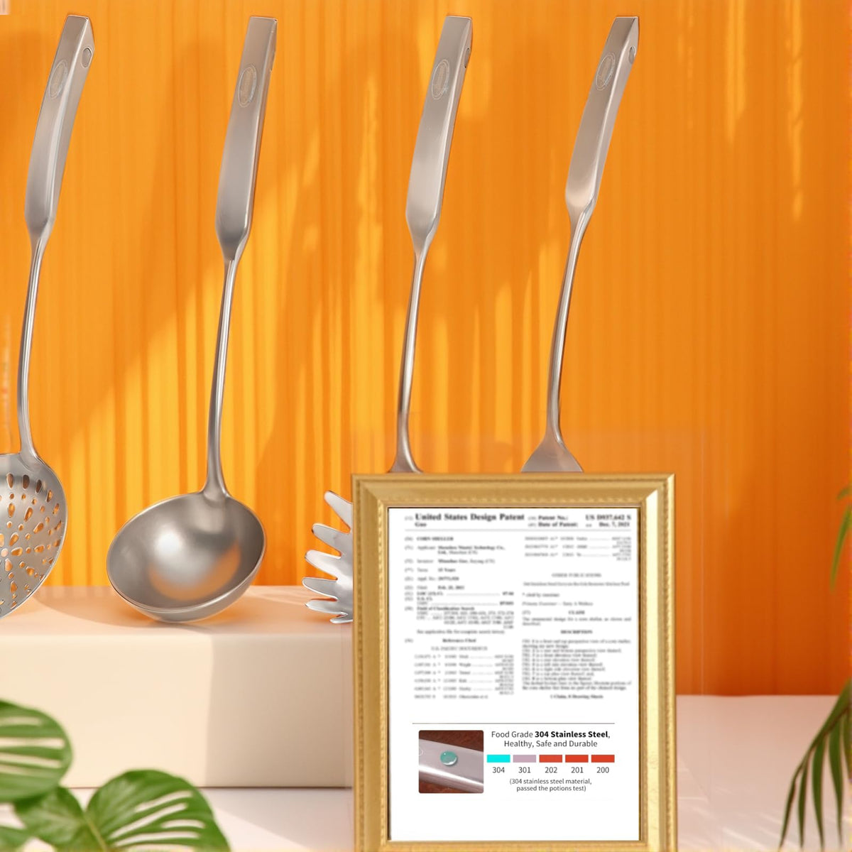 Newness 4 Pcs Cooking Utensils Set