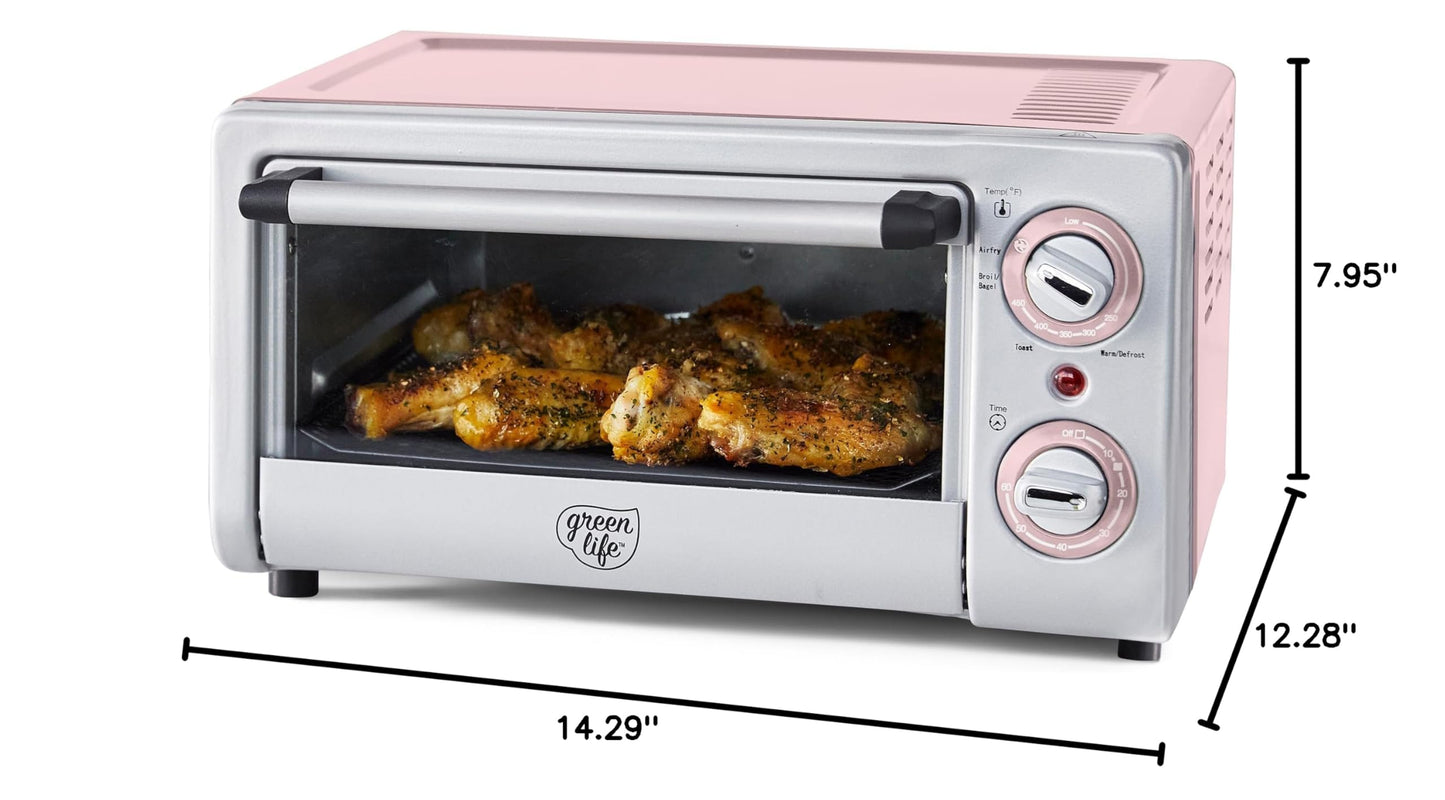 Countertop Toaster Oven Air Fryer Stainless Steel (Countertop Toaster Oven Air Fryer / Pink)
