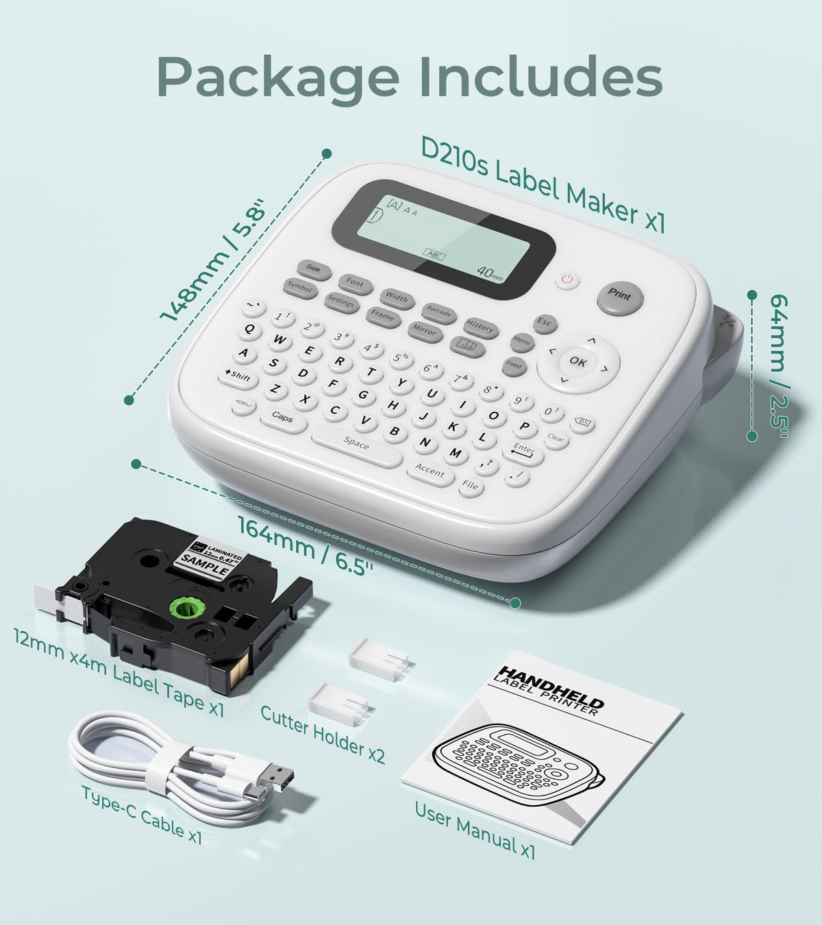 Label Maker Waterproof (White)