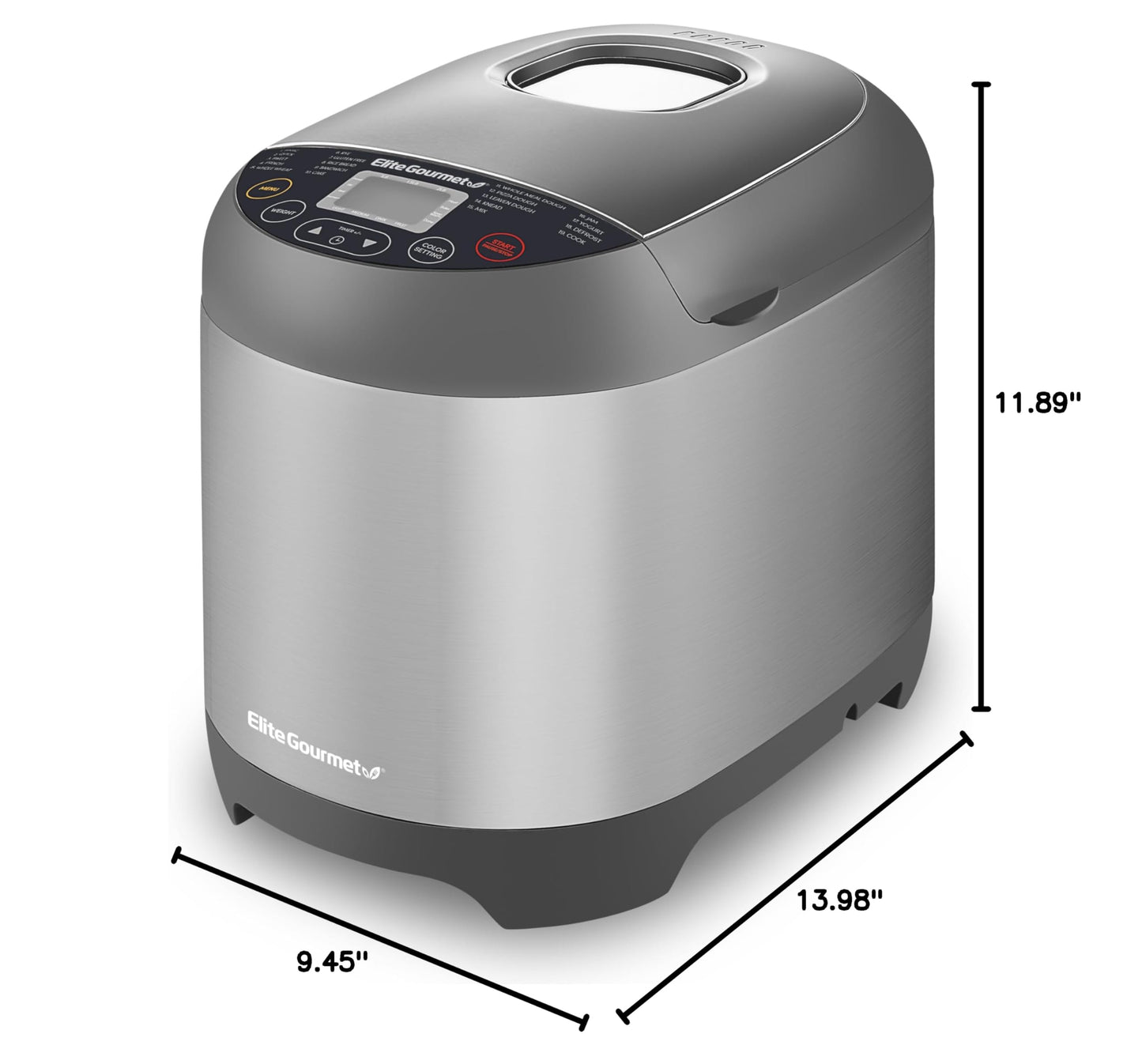 2 Lb Programmable Bread Maker (Stainless Steel)