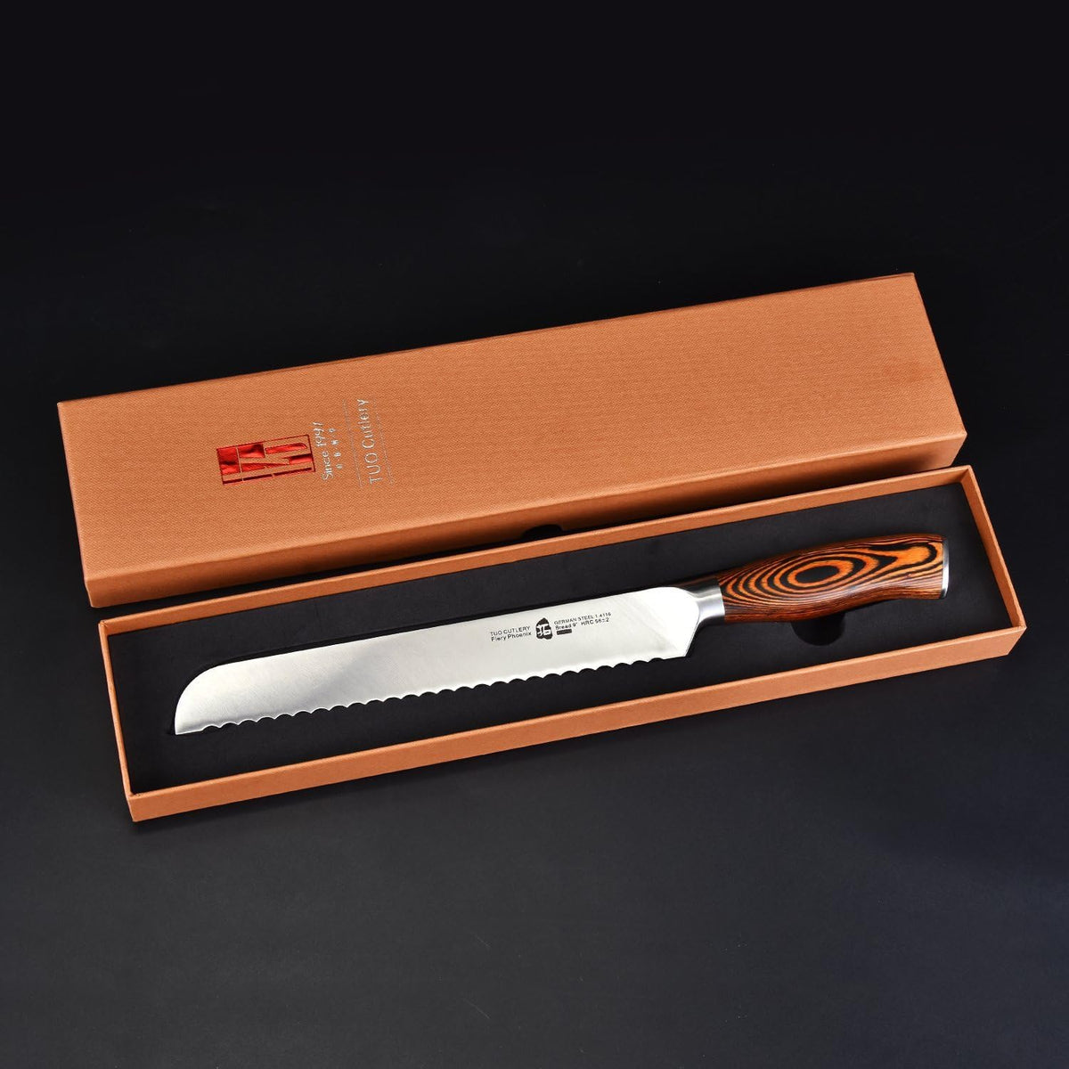 Bread Knife 9 inch Sharp Serrated Slicing Knife for Homemade Sourdough Bread