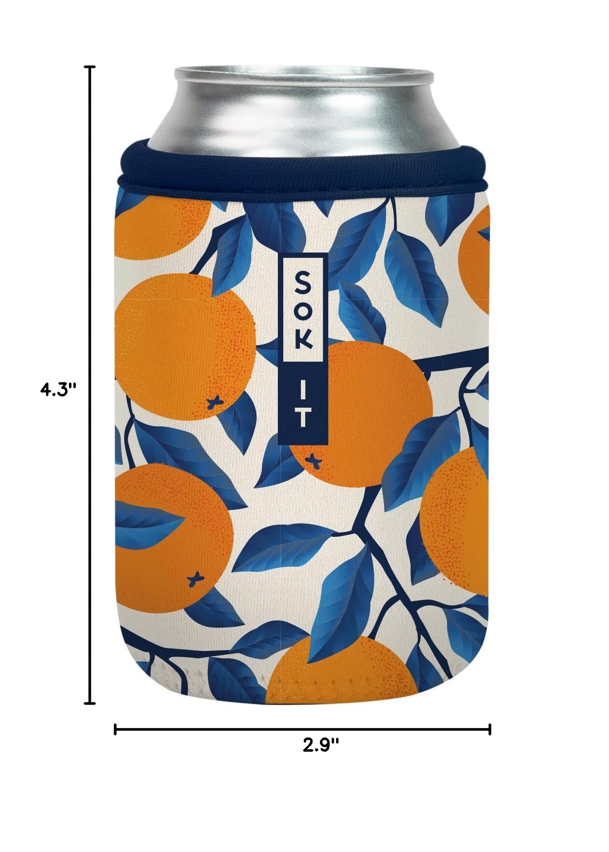 CanSok Sleeve for Beer & Soda Insulated Neoprene Cover (Peel the Love / 12oz Can Sleeve)