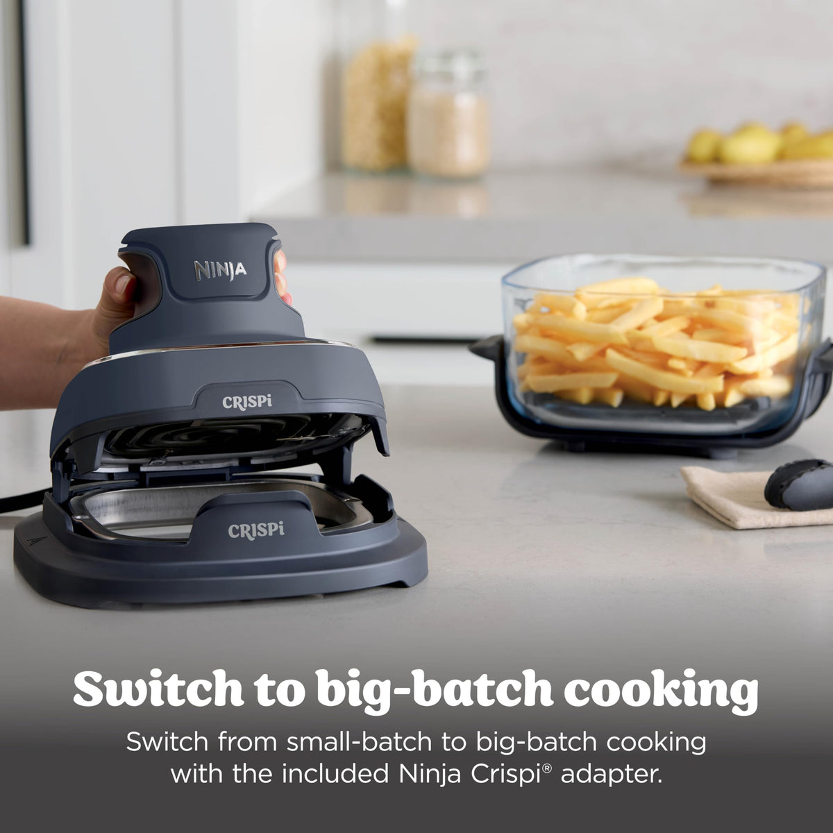 Crispi Glass Air Fryer (Cyberspace Gray)