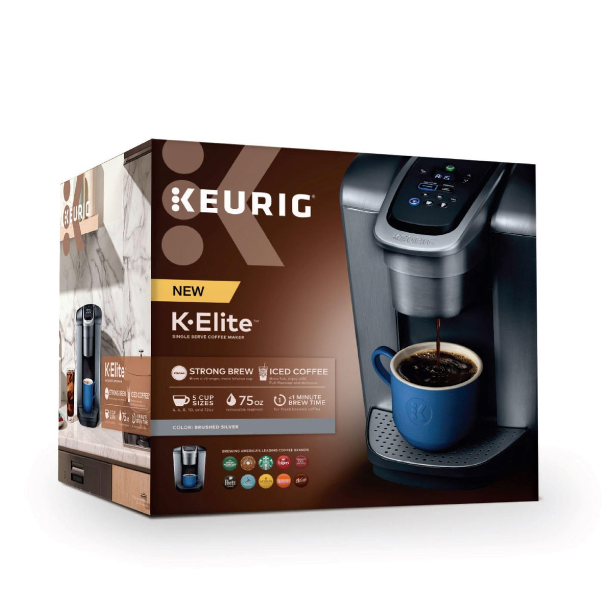 K Elite Single Serve K (Brushed Silver)