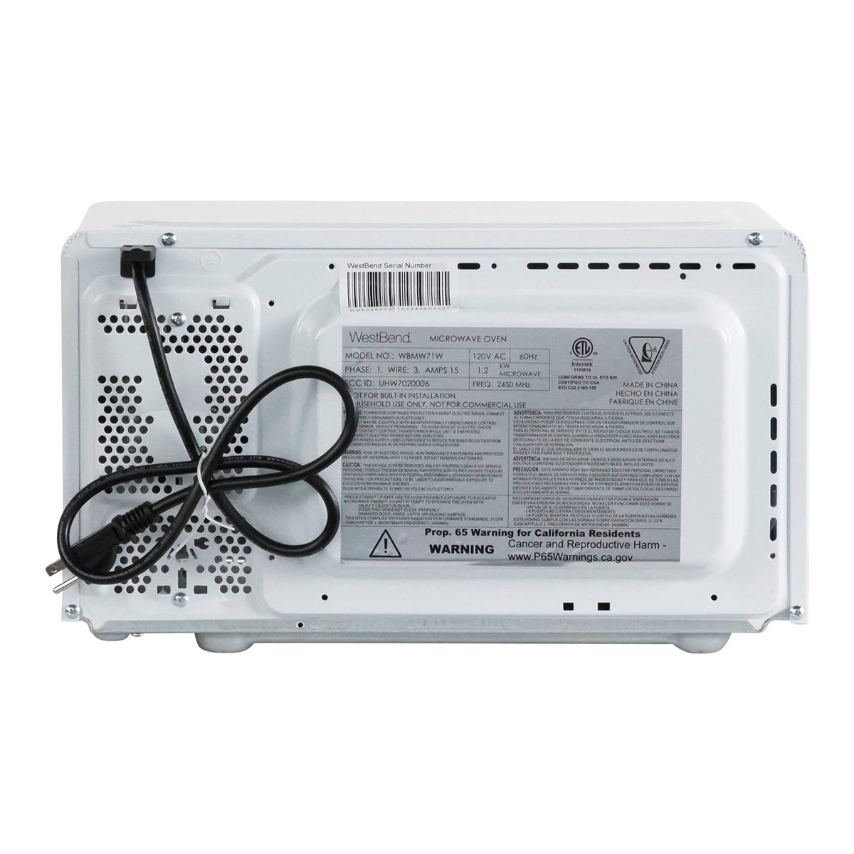 0.7 Cu. Ft. Countertop Microwave Oven (0.7-Cu.Ft. / White)