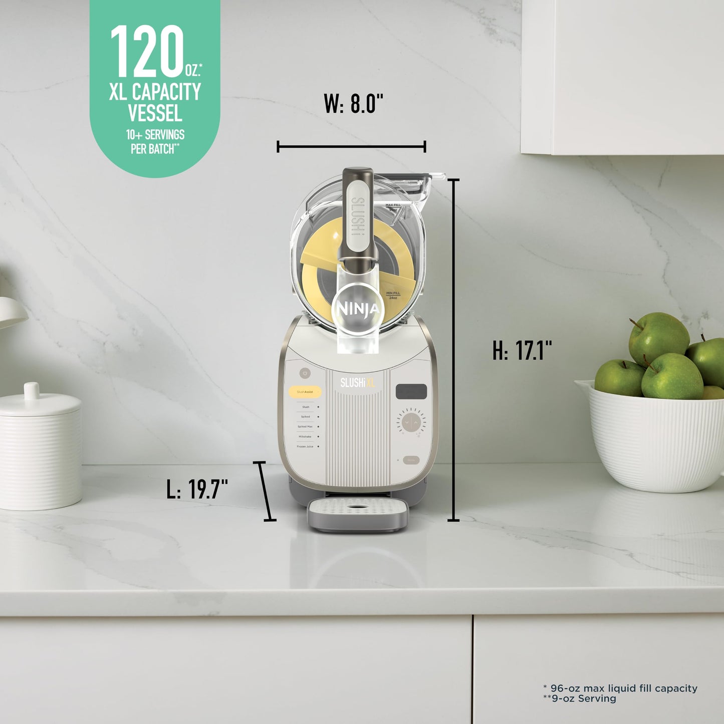 SLUSHi XL Smart Frozen Drink Maker and SLUSHi Machine (SLUSHi XL Smart (Crema))