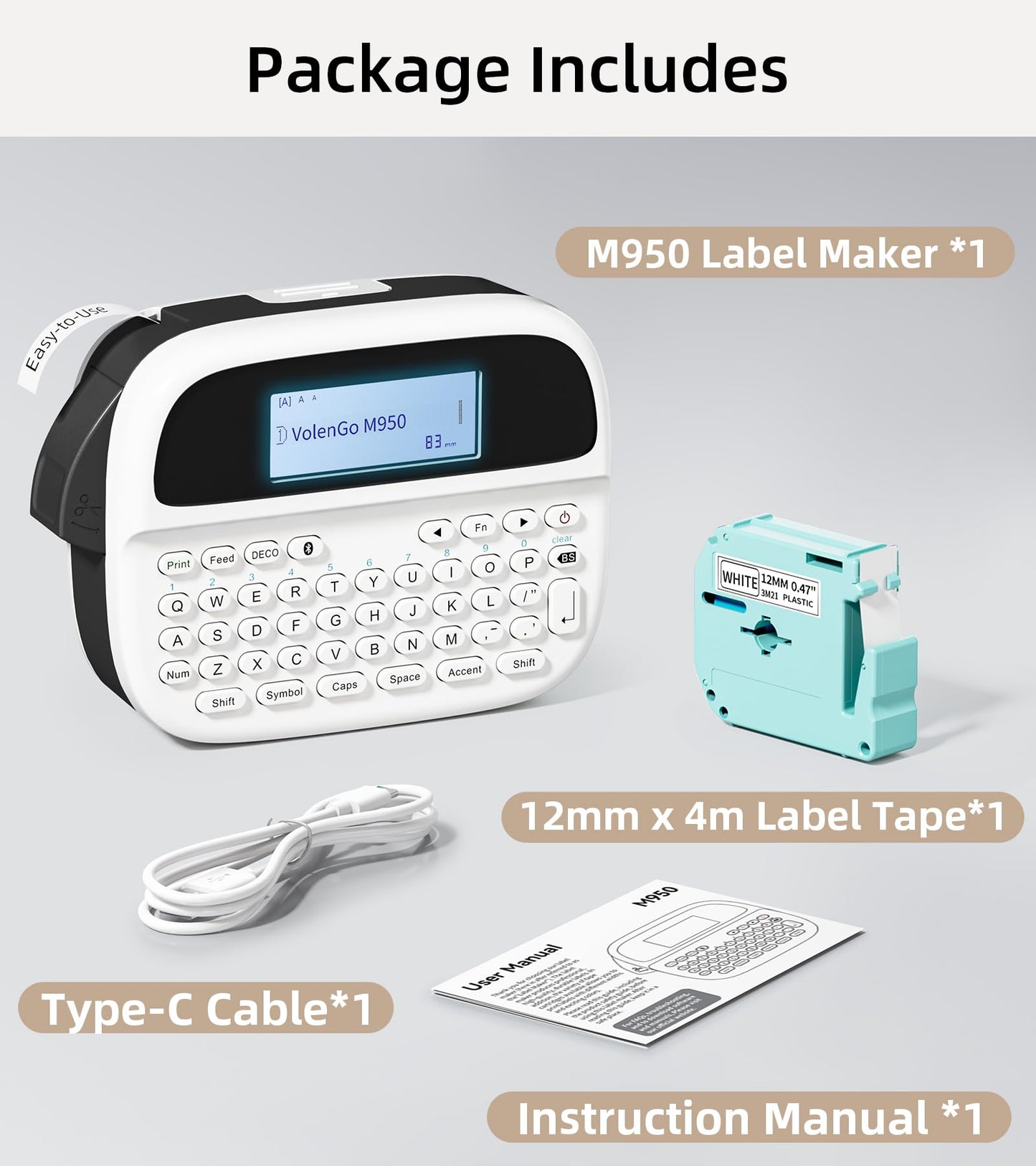Label Maker Machine with (Black)