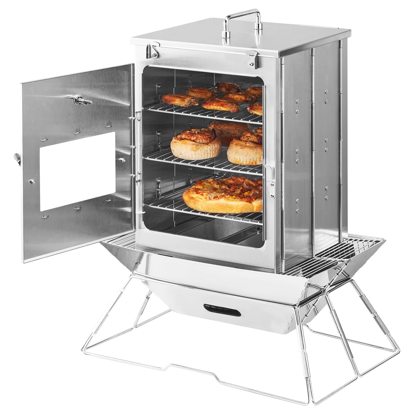 Foldable Camping Oven (30 Liters / Silver)