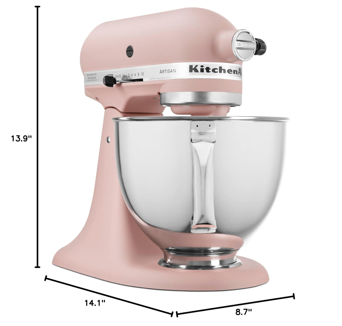 Artisan, 5-Qt Tilt Head Stand Mixer, KSM150PS, Feather Pink (Feather Pink)