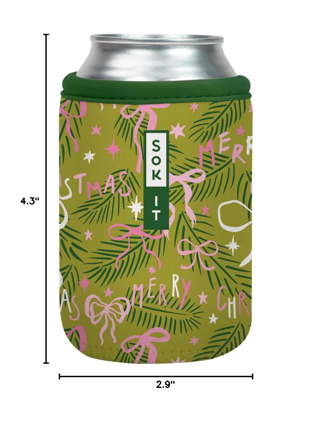 CanSok Sleeve for Beer & Soda Insulated Neoprene Cover (Tied with Cheer / 12oz Can Sleeve)