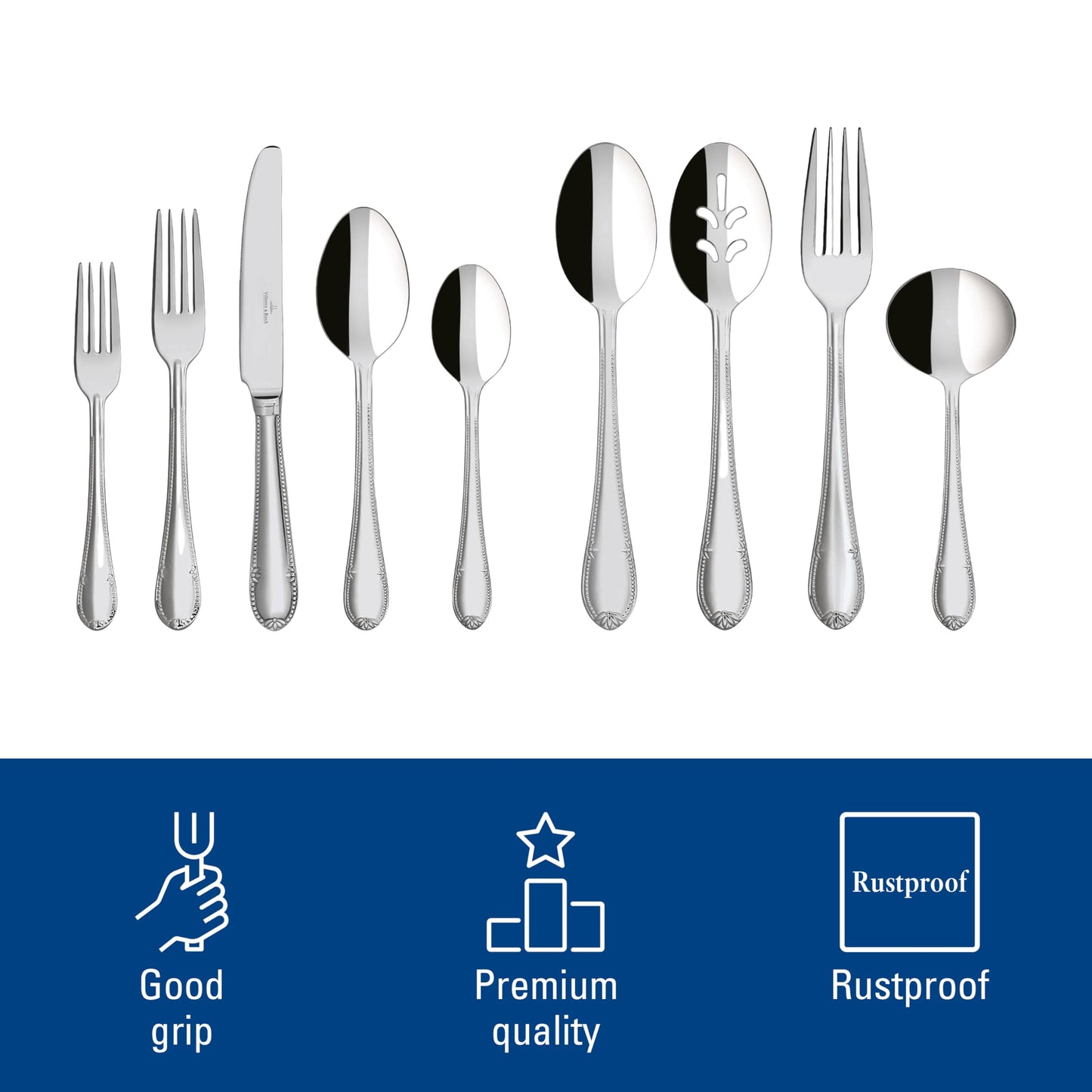 Mademoiselle 64 Piece Flatware Set for 12