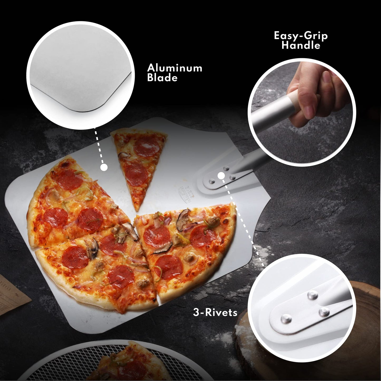 50196 Aluminum Pizza Peel