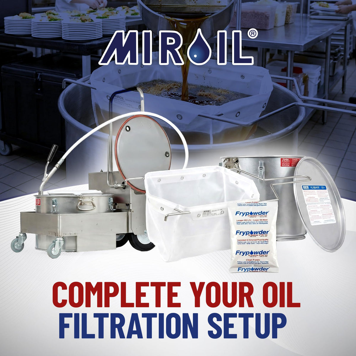 Oil Grease Bucket & Filter Pot (#60L-7Gal)