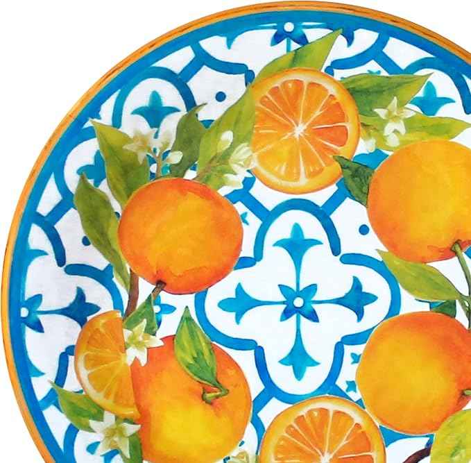 Le Cadeaux Luxury Melamine 18 Piece Dinnerwear Set, Service for 6, Valencia