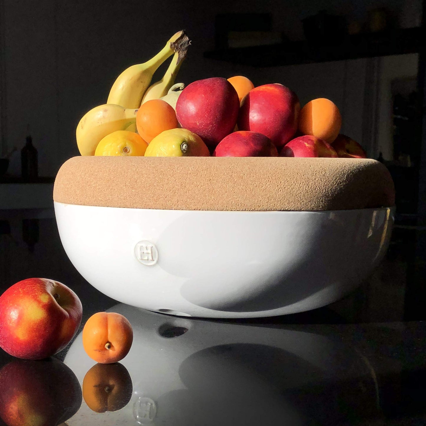 Large Fruit & Vegetable Storage Bowl (Burgundy / 14.1")