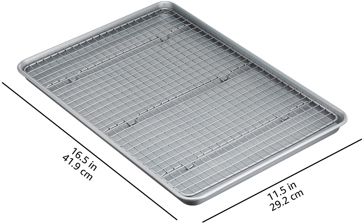 Ceramic Nonstick Baking Sheets & Cooling Rack Set (2 Count)