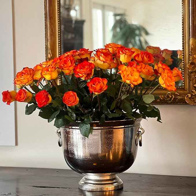 WHW Whole House Worlds Oversized Luxury Champagne Bucket with Old World Panache, 17.75 Inches, (45 cm) Grand Hotel Collection