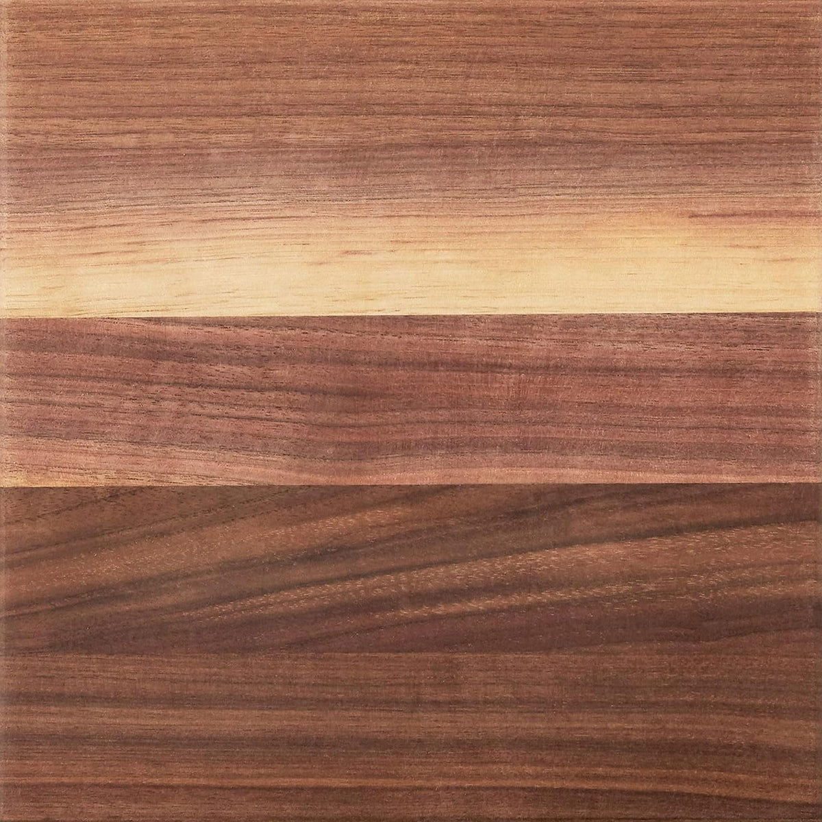 Block WAL B9S Square Walnut Wood Edge Grain Cutting Board with Feet (9"L x 9"W / Walnut with Wood Feet)