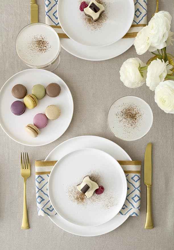 Lenox 899191 Modern White Coupe 24-Piece Dinnerware Set, Service For 8