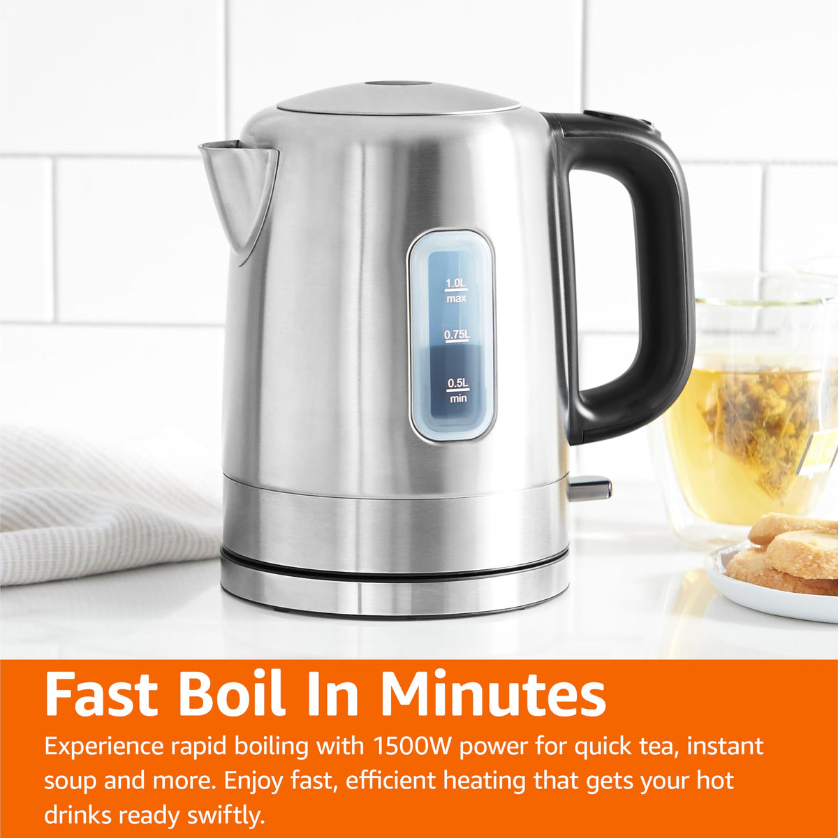 Electric Stainless Steel Kettle for Tea and Coffee