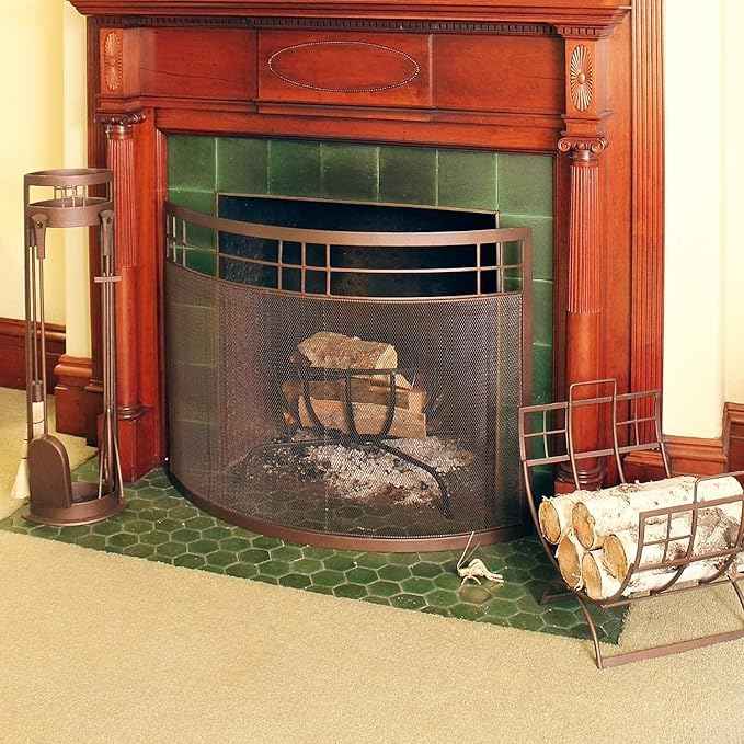 Arts and Crafts Fireplace Set 5-Piece Tool Set