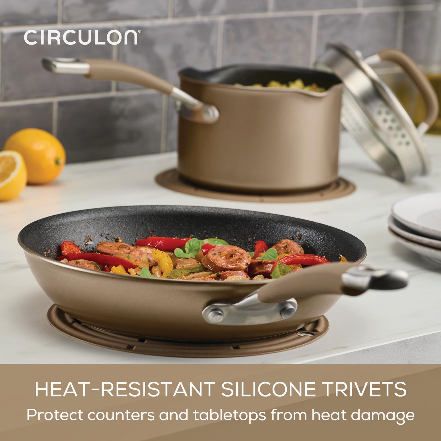 A1 Series with ScratchDefense Technology Nonstick Induction Pots and Pans