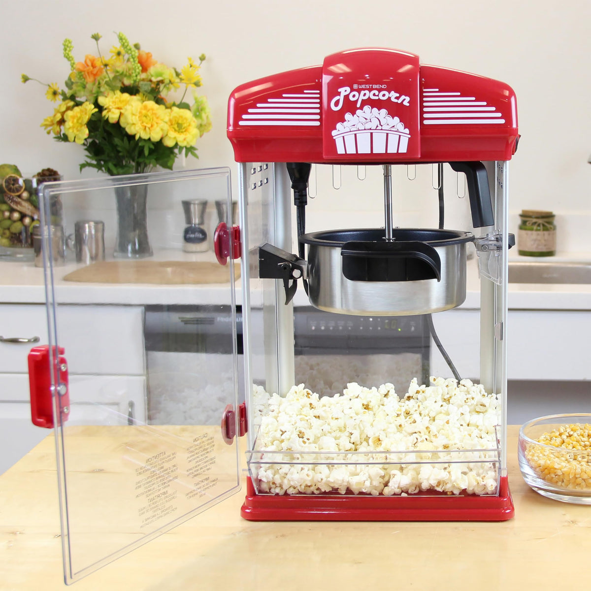 Stir Crazy Movie Theater Popcorn Popper (Red)