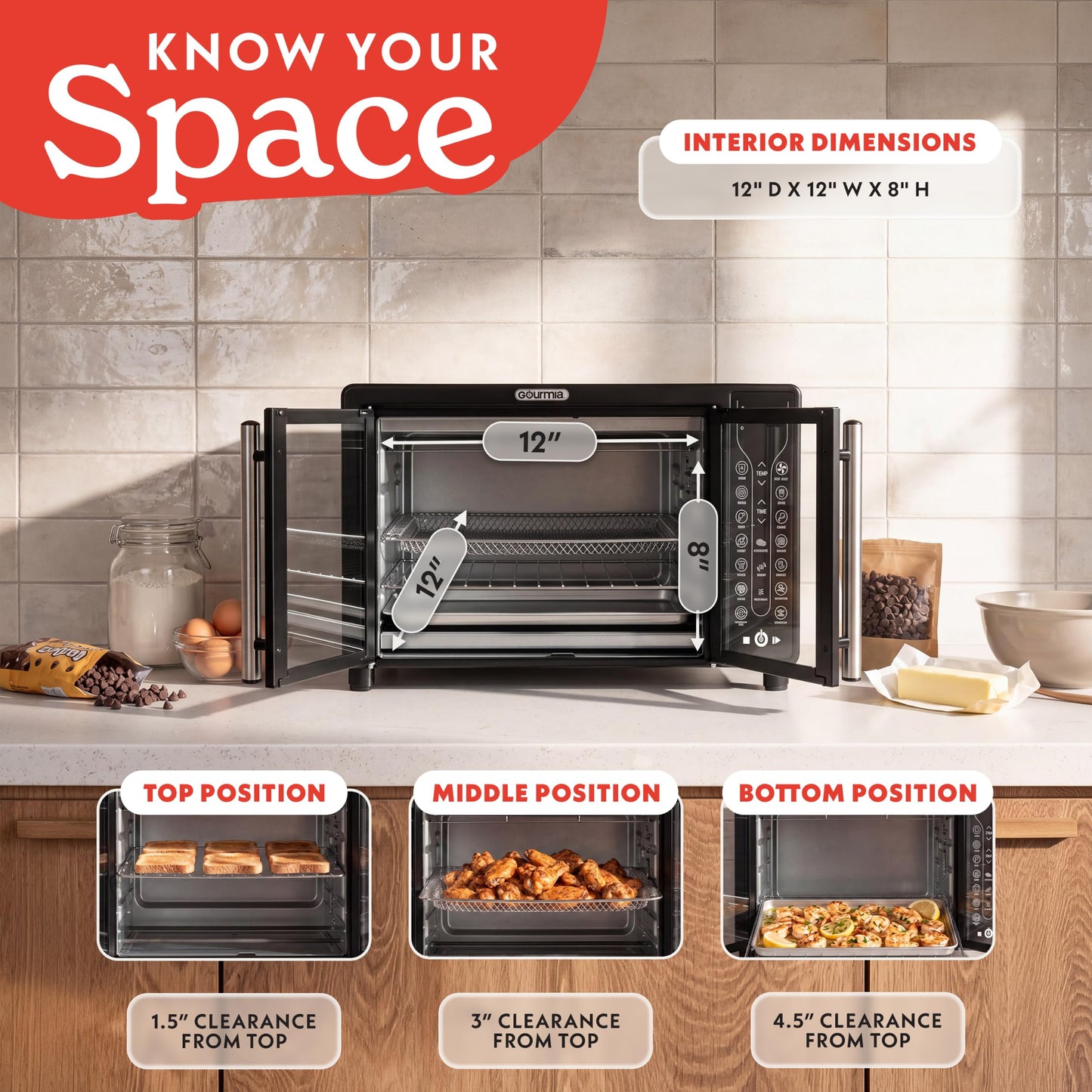 Toaster Oven 6 (Black – 17 Presets)