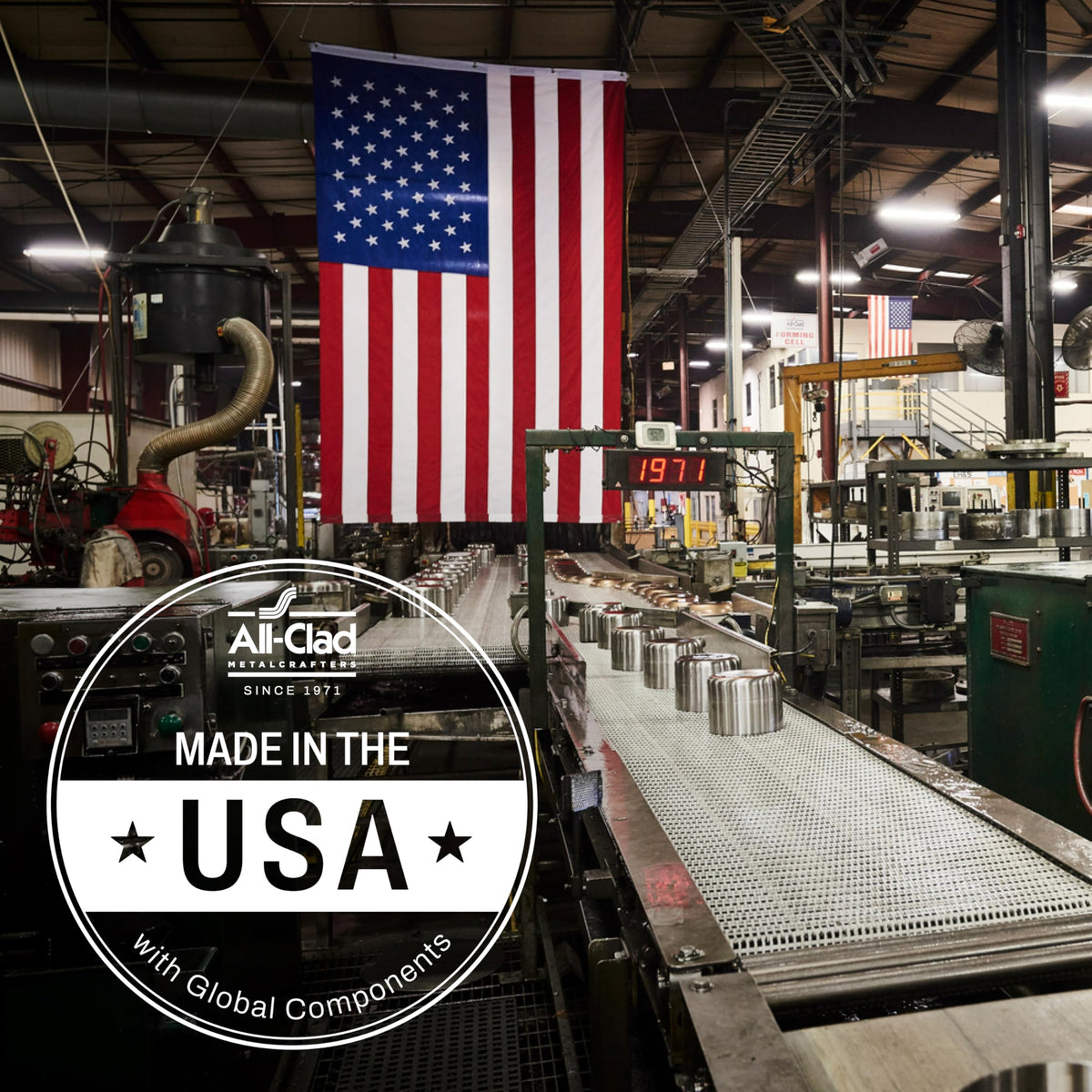 D3® Stainless Steel 5 Piece Frypan Set (5 pc set – Includes 8", 10", and 12" fry pans)