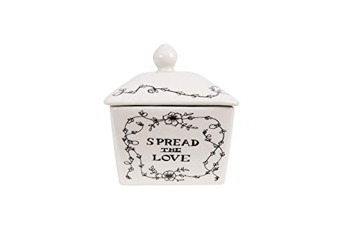 Country Stoneware Butter Dish with Lid