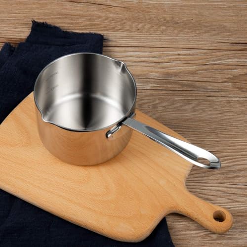Butter Coffee Milk Warmer Mini Butter Melting Pot with Dual Pour Spout 18