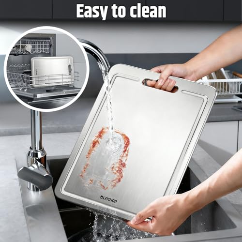 Titanium Cutting Board for Kitchen with Juice Groove (XX-Large)
