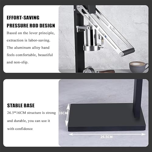 Manual Lever Espresso Maker With Pressure Gauge