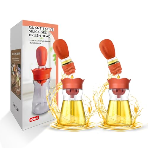 Oil Dispenser Bottle with Brush 7oz