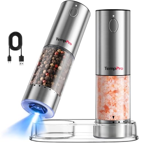 Rechargeable Electric Salt and Pepper Mill Set APG710+APG709