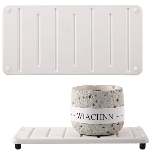 2PCS Water Absorbing Stone Tray for Cosmetics & Hand Soap & Houseplants