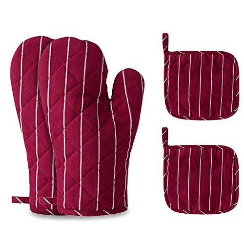 4Pcs Oven Mitts and Pot Holders