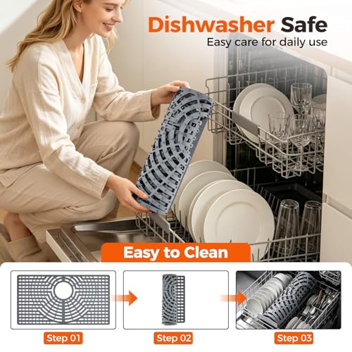 Silicone Sink Protector for Kitchen Sink (26x14 rear)