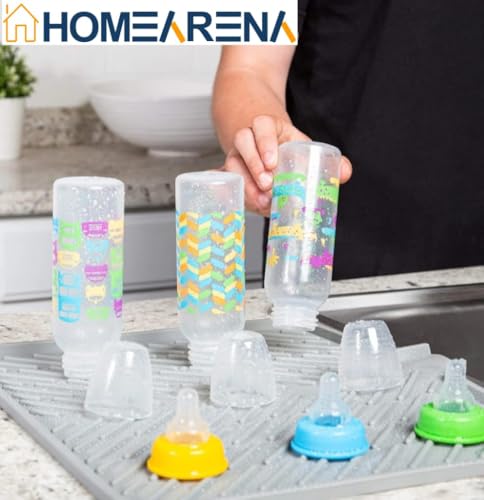 AS Large Silicone Dish Drying Mat for Kitchen Counter
