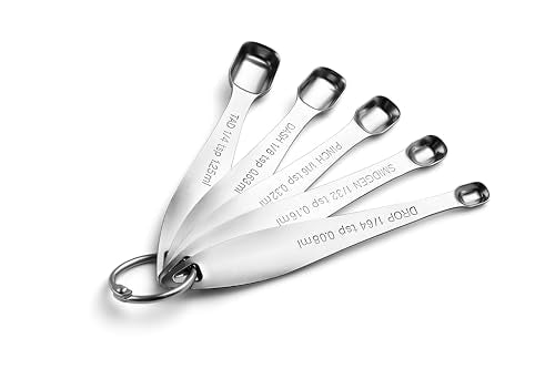 Nesting Stainless Steel Measuring Spoons Set of 13 with Leveler